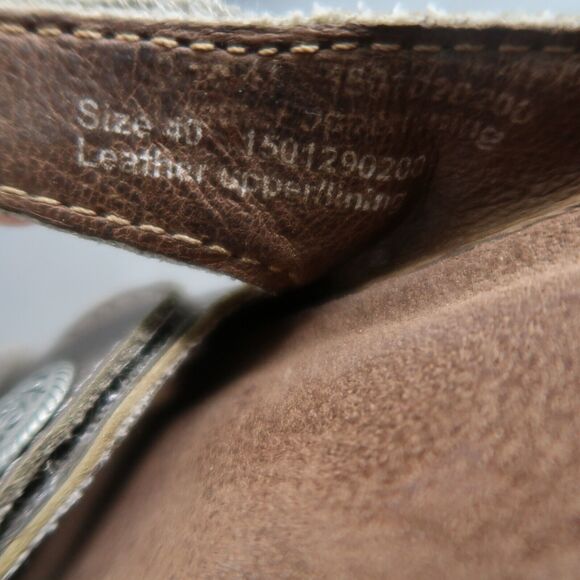 Dansko Shoes Womens 40 Sandals Janie Slip On Metallic Leather Adjustable Straps - Picture 14 of 16